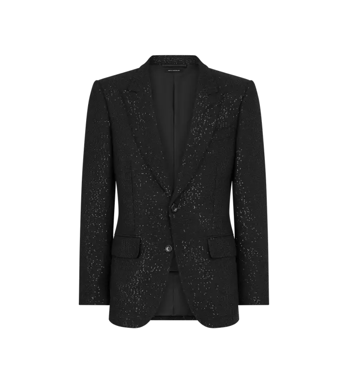 SEQUINED LIGHT BOUCLÈ JACKET online